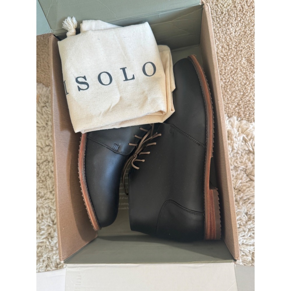 Nisolo Black Leather Chukka Boots Mens Size 10 Desert Boots Casual Dress